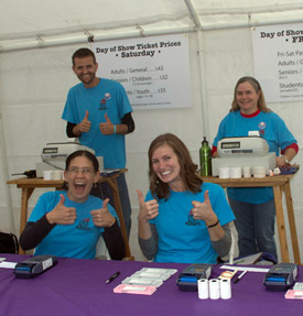 Lotus ticket sales tent