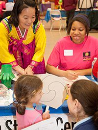 Activities table at the Bazaar