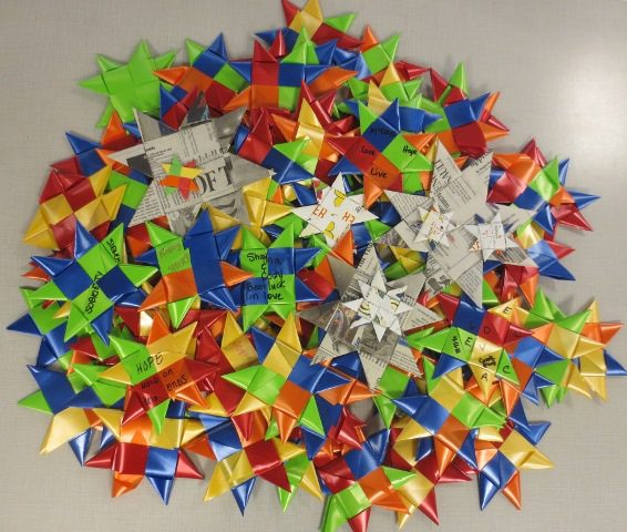 Weavers at the Monroe County Corrections Center have so far woven 88 stars and will continue to contribute to the One Million Stars project throughout this year. 