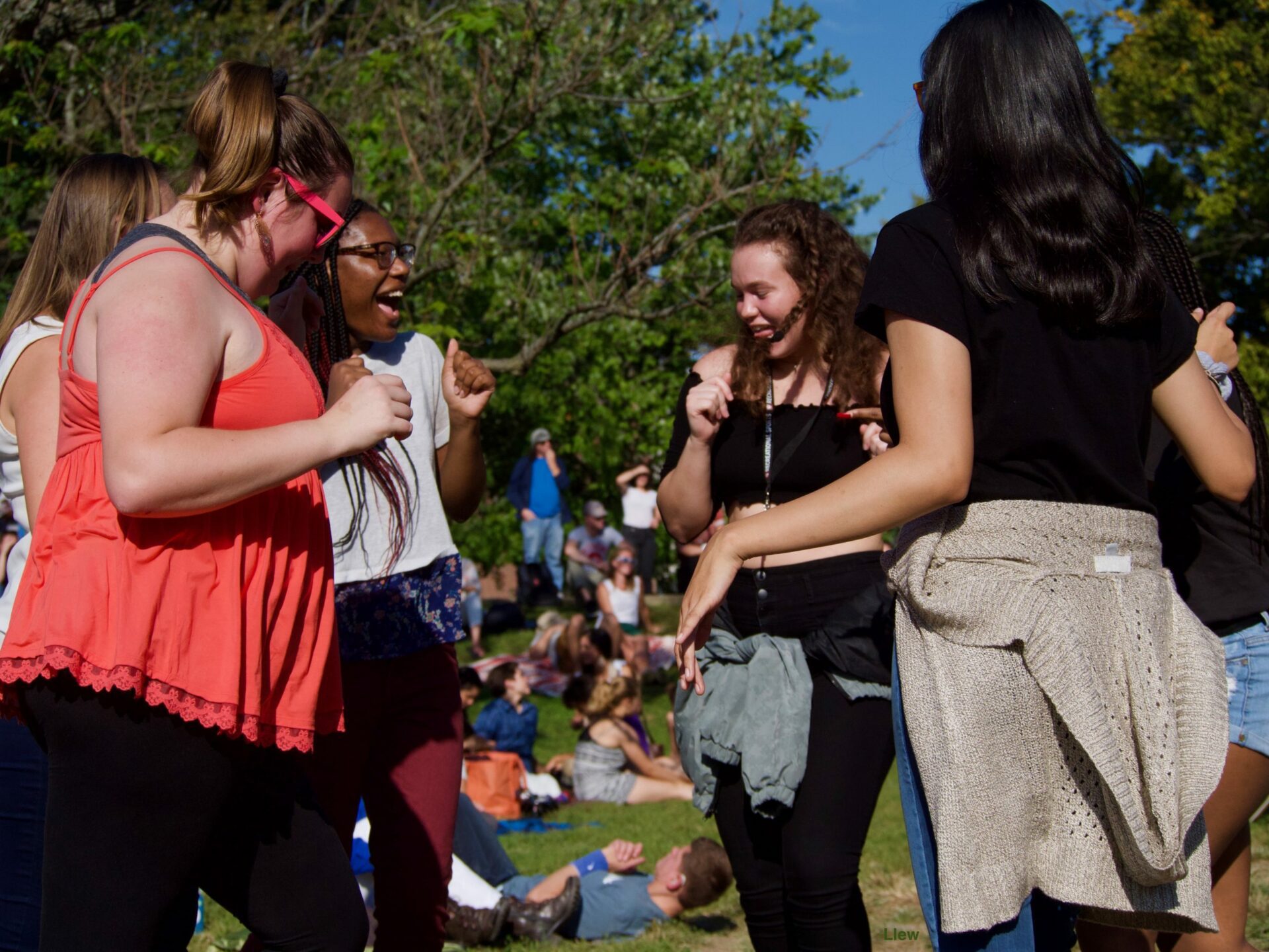 Women Dancing at Lotus in the Park