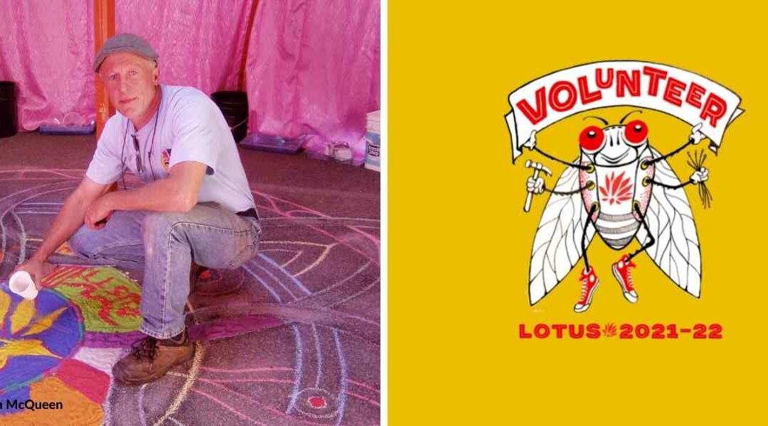 2021 Lotus Festival Volunteer T-shirt Designer: Brian Garvey