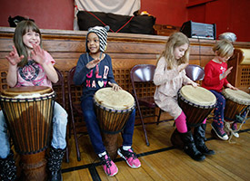 Young drummers